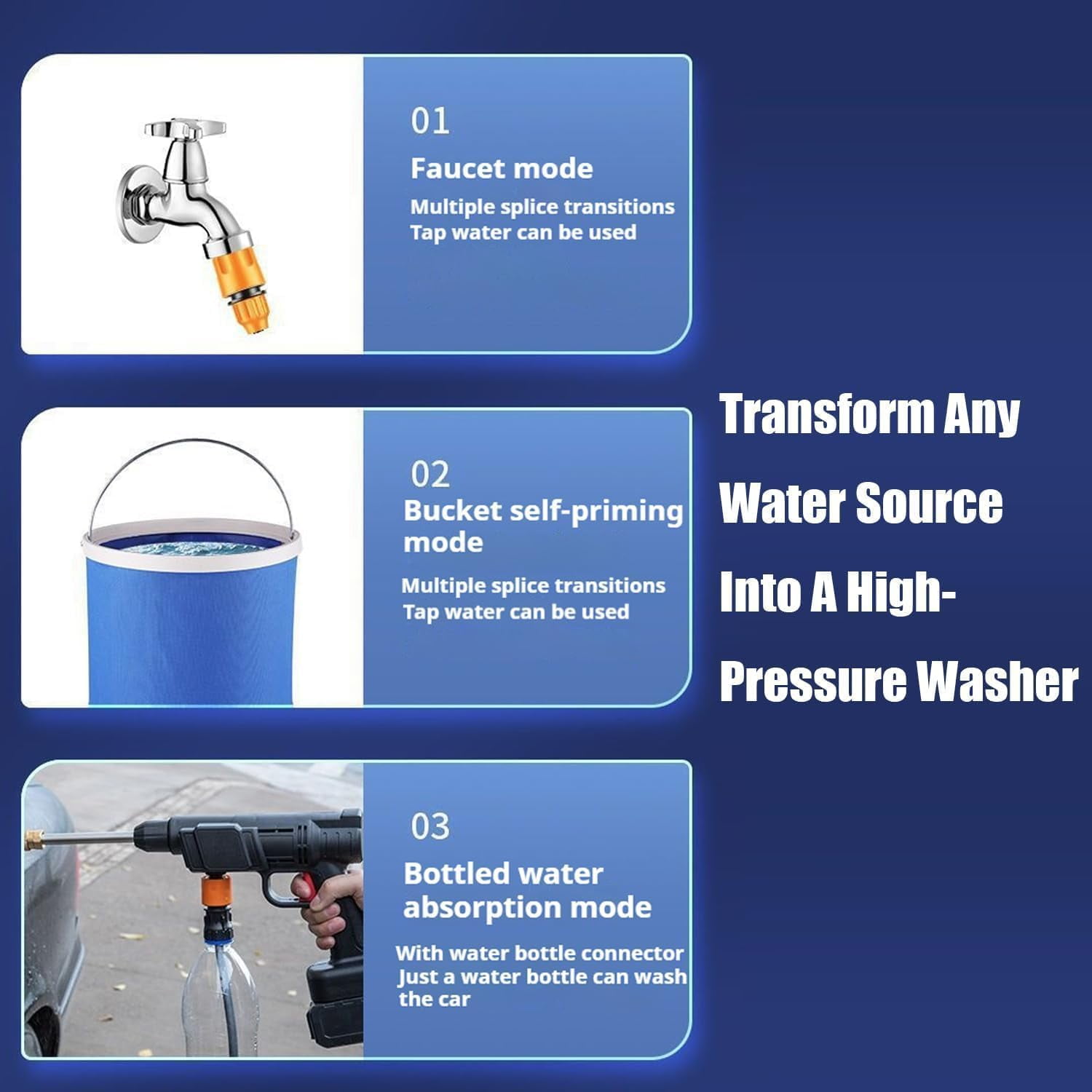 Power Stream Pressure Washer Cordless, Portable Cordless Handheld Electric Power Washers, 16ft Drain Hose, PowerStream Handheld Pressure Washer, Power Stream Handheld Pressures Washers
