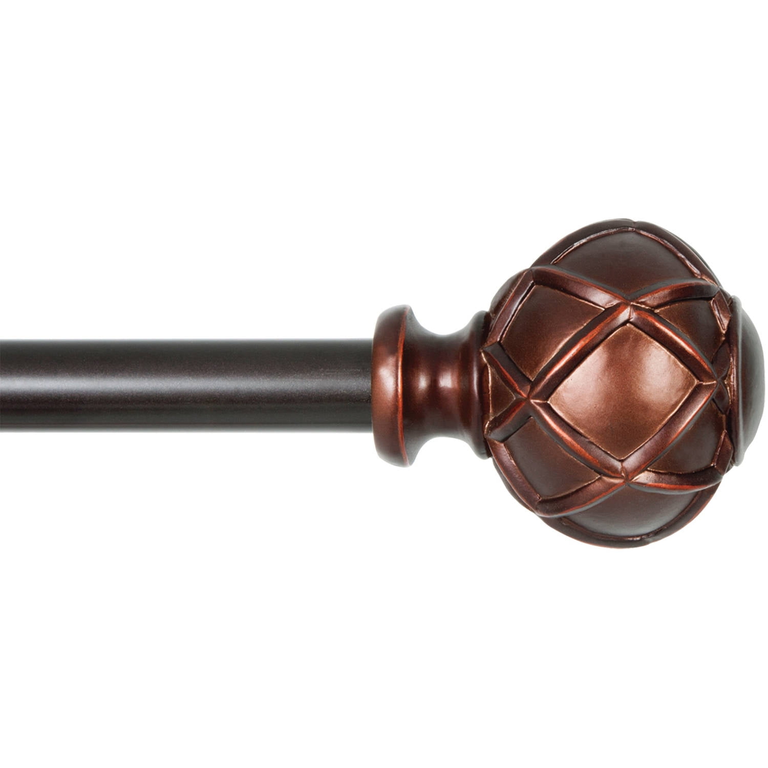 Kenney Mariel Curtain Rod, Matte Auburn