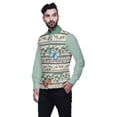 thumbnail image 2 of Atasi Patchwork Printed Nehru Jacket Mens Bandhgala Ethnic Jacket Party Wear Wedding Clothing-Large, 2 of 4