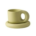 thumbnail image 6 of Big-ear Rounded Coffee Mug with Plate, 6 of 11