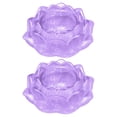 thumbnail image 2 of Damask Rose Candle Lotu 7 Light Holder Tea Candle Candlestick Flower Colors Glass Home Decor, Candles And Candle Holders, 2 of 9