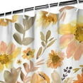 thumbnail image 4 of Watercolor Floral Garden Scene Curtain – Botanical Bloom Print for Country Bathroom Aesthetic, 4 of 5