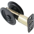 thumbnail image 3 of Round Pocket Door Lock, Privacy (Bed/Bath) Latch, 2-3/4" Backset, Rcl, Matte Black By Stone Harbor Hardware, 3 of 3