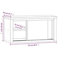 thumbnail image 4 of vidaXL Kitchen Wall Cabinet with Sliding Doors Stainless Steel, 4 of 5