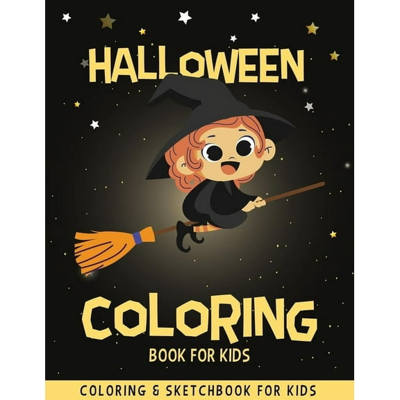 Halloween Coloring Book For Kids: Funny & Cute Coloring Pages For Kids - Halloween Drawing Book - Halloween Children's A, (Paperback)