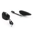 thumbnail image 4 of Universal 8mm 10mm Motorcycle Moto Spider Adjusted Rear View Side Mirrors Black, 4 of 5