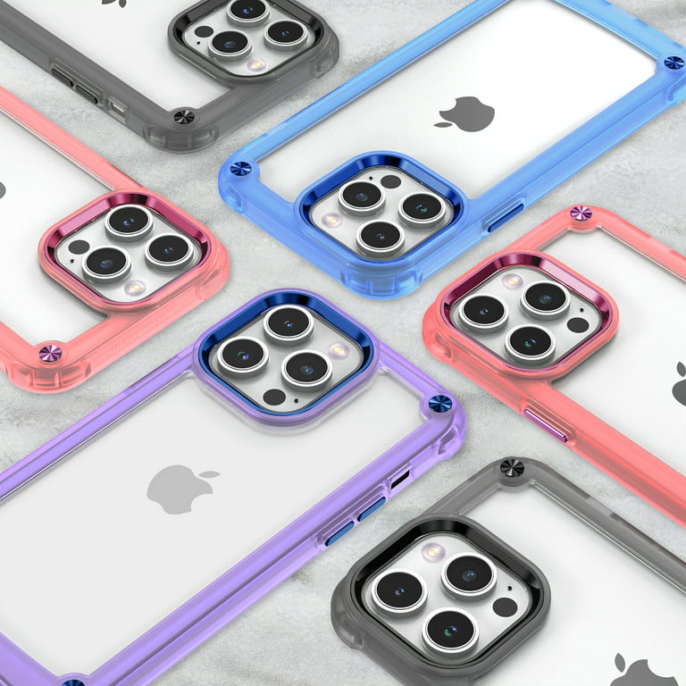 iPhone 15 Pro Max Case mit Metall Tastenschutz