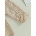 thumbnail image 6 of Bagilaanoe Newborn Baby Girl Boy Rompers Sweater Solid Long Sleeve Knit Bodysuits 3M 6M 9M 12M 24M Warm One Piece Short Jumpsuit, 6 of 8