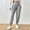 Gray plus size jogger pants with pockets a1, variant on Bzdzmqm Women Plus Size High Waisted Jogger Pants with Pockets Solid Casual Streetwear Loungewear Tapered Ankle Pants Workout Lounge, Green 3XL