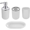 thumbnail image 1 of 4pcs Bathroom Accessories Set - Complete Bath Accessory Kit, 1 of 5