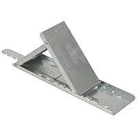 - Qualcraft 2525 Adjustable, Slater Style Roof Bracket, Steel, Galvanized, For Any Roof Pitch