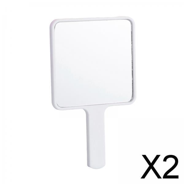 Espejo de Bolsillo Compacto para Maquillaje y Afeitado, Diseño Elegante , 2 piezas