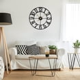 thumbnail image 4 of Reloj de pared Mee 2ou, grande, 47 cm, decoración vintage para sala de estar, 4 of 7