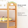 thumbnail image 3 of Zapatera Organizador de Bambú en Plano 6 Niveles para Almacenamiento de Zapatos, 3 of 5