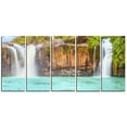 thumbnail image 1 of Design Art Dry Sap Waterfall Canvas Print, 1 of 3