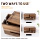thumbnail image 2 of Caja organizadora de cables Rhyzoray, grande, de madera marrón, 2 of 7