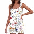 thumbnail image 4 of Camisola Tops para las Mujeres Cuello en V sin Mangas con Pantalones de Bolsillo, Pantalones de Mujer Casual para Primavera Verano, 4 of 9