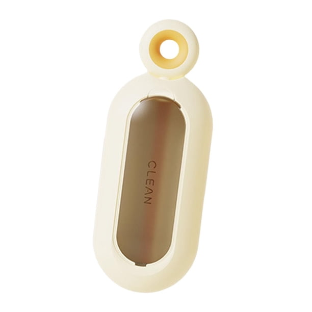 Rodillo adhesivo para pelo de mascotas, lavable y reutilizable, para usar en muebles y ropa. Amarillo