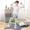 thumbnail image 5 of Kids' Pajama Pants Soft Relaxed Fit Sleep Pants Lounge Pants with Pockets Colorful Turtles and Birds Pattern Small, 5 of 9