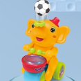 thumbnail image 4 of Juguete musical de elefante, juguete musical para bebés, juguetes para montar en elefante recargables por USB con luces LED y música, juguete interactivo y sensorial de peluche con luces y música, 4 of 7