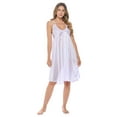 thumbnail image 2 of Casual Nights Women's Satin Lace Camisole Nightgown, 2 of 5