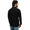 thumbnail image 4 of Atasi Men's Band Collar Short Kurta Black Cotton Casual Tunic Shirt-XX-Large, 4 of 7