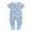 Light Blue, variant on IROINID Discount Cotton Neutral Onesies Summer Newborn Baby Girls Boys Bodysuit Short Sleeve Printed Zipper One-piece Romper Jumpsuit,Gray