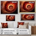 thumbnail image 4 of Designart "Swirling Scarlet Shellfish" Nautilus Floater Framed Wall Art Prints, 4 of 5