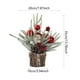 thumbnail image 5 of Árbol de Navidad de mesa, árbol de Navidad de escritorio, mini árbol de Navidad artificial. Rodaja de madera, 5 of 6