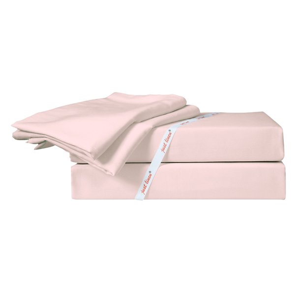Just Linen 300 Tc 100 Cotton Sateen Solid Pearl Color European King 4 Piece Sheet Set With Deep Pocketed Fitted Com European King 4 Piece Sheet Set, European King Bed Sheets