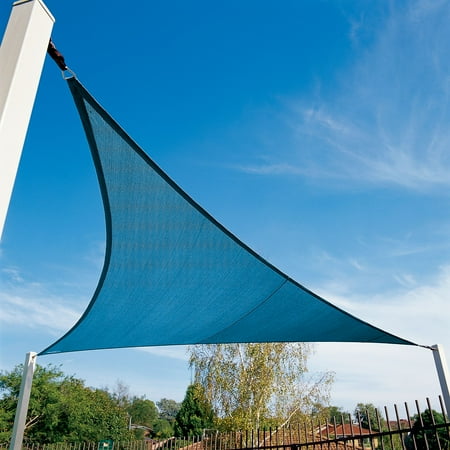 Coolaroo Knitted Shade Cloth - Coolaroo Coolhaven Shade Sail With Hardware; 18' Tri; Sapphire