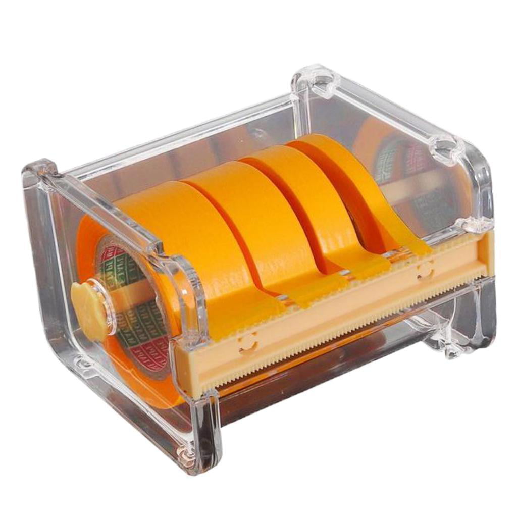 Craft Painting Adhesive Tape Cutter Machine with 4Pcs Curve Roll Tapes Cover 