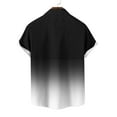 thumbnail image 4 of Fashion YLSDY Gradient Color Hawaiian Shirts for Men Casual Short Sleeve Button Down Collared Shirt Summer Beach Vacation Blouse White XXL, 4 of 5