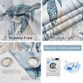 thumbnail image 2 of Fsddascl Coastal Sea Turtle Blackout Curtains for Bedroom/Living Room, Thermal Insulated Kitchen Curtains, Summer Ocean Coral Conch Grommet Darkening Window Treatment Drapes 42"x84"x2, 2 of 6