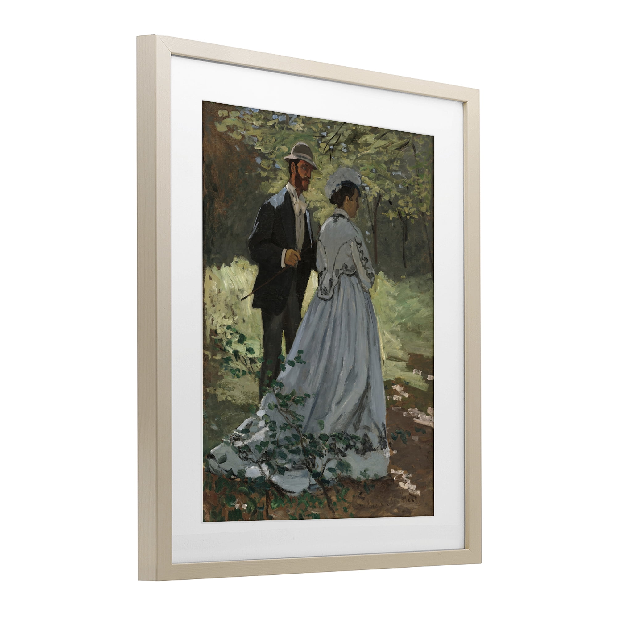 Stupell Industries Bazille & Camille in Nature Birch Framed Print Under Glass, design by Tina LeCour
