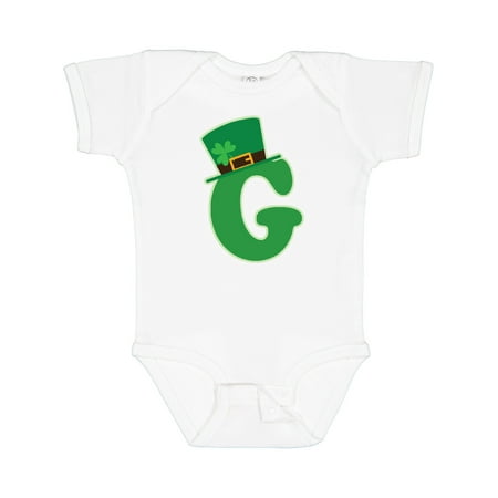 

Inktastic Irish St Patricks Day Letter G Monogram Gift Baby Boy or Baby Girl Bodysuit