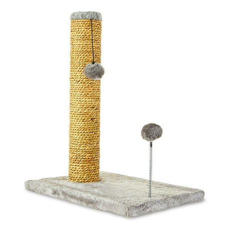 Vibrant Life Small Seagrass Scratch and Play Post, Gray, 20"