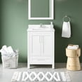 thumbnail image 4 of Ove Decors Kansas 24 W x 19" D Freestanding Bathroom Vanity with Sink, Pure White, 4 of 26