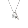 thumbnail image 2 of Delight Jewelry Silvertone Large Lord Guide Me Heart Silvertone Live the Life You Have Imagined Bar Charm Necklace, 23", 2 of 4
