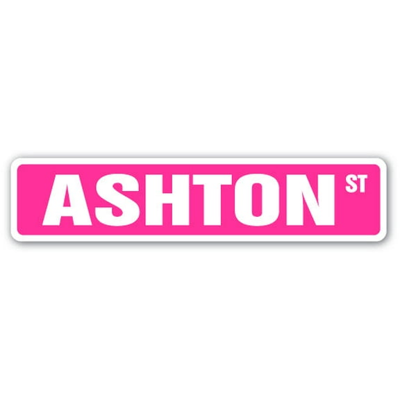 ASHTON Street Sign Childrens Name Room Sign | Indoor/Outdoor |  18" Wide