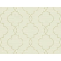 Kenneth James Malo Cream Sisal Ogee Wallpaper