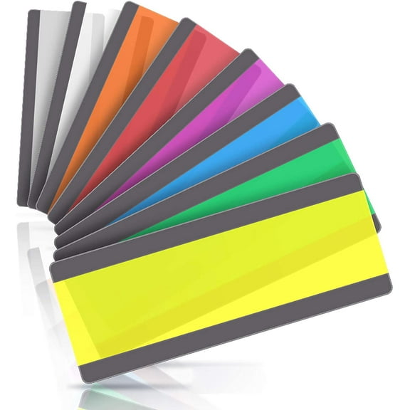 Reading Strips,Guided Reading Highlight Strips Colored Overlay Highlight Bookmarks Tools Help with for Crystal Children and Teacher Supply Assistant (L (8 PCS)