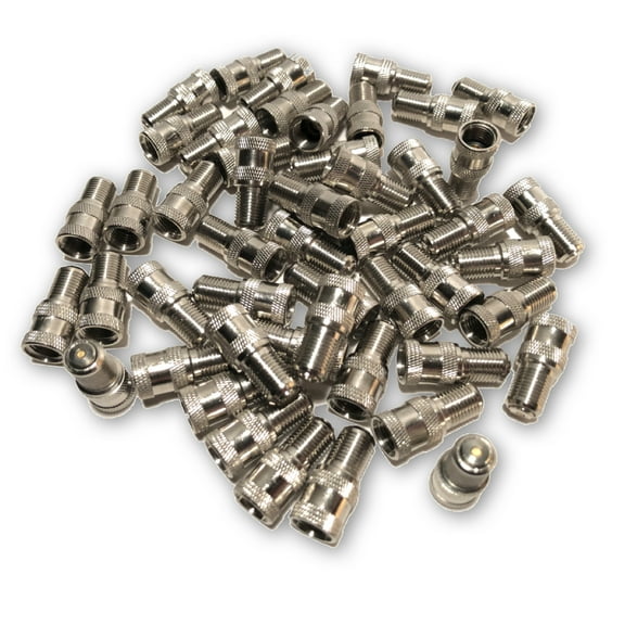 Pack of 100 Double Seal Inflate Through Type Valve Extension Caps for Truck, RV, Semi, Trailer and Other Applications by TYK Industries