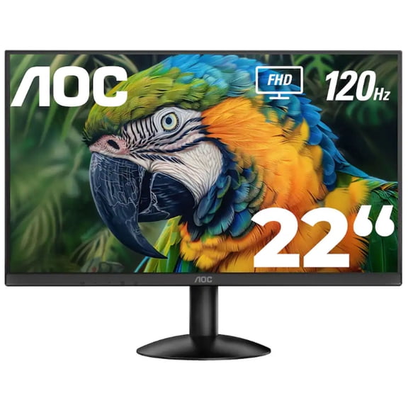 Restored AOC 22B30HM2 21.5" Ultra-Slim Frameless Monitor, FHD 100Hz HDMI VGA Eye Care Gaming Monitor for PC with VESA Mount