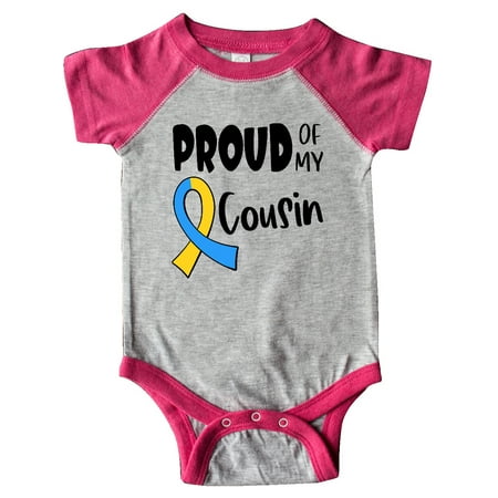 

Inktastic Proud of my Cousin Down Syndrome Awareness Gift Baby Boy or Baby Girl Bodysuit