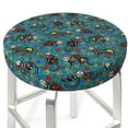 thumbnail image 3 of Gukieu skull black cats in mexican Print Round Chair Cover, Dust-proof and Non-slip Bar Chair Protective Cover, Suitable for Bars, Restaurants, Offices-12 inch, 3 of 7