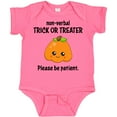 thumbnail image 3 of Inktastic Non-Verbal Trick or Treater with Cute Pumpkin Boys or Girls Baby Bodysuit, 3 of 5