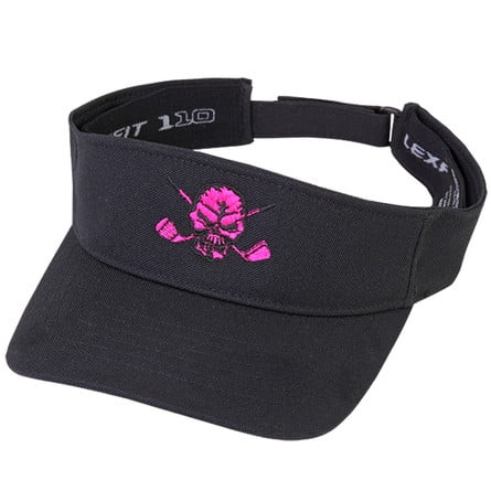 Lucky 13 Golf Visor (Black/Pink)