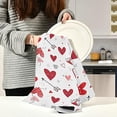 thumbnail image 6 of SKYSONIC Valentine's Day Love Heart Kitchen Towel Set of 4, Super Soft Absorbent Hand Towel Tea Towel Home Restaurant Tableware Cleaning Rag for Kitchen, Hotel, Beach, Bathroom, Gym, etc., 6 of 7