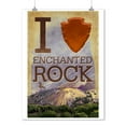 thumbnail image 2 of Fredericksburg, Texas, I Heart Enchanted Rock (9x12 Wall Art Print, Home Decor), 2 of 3